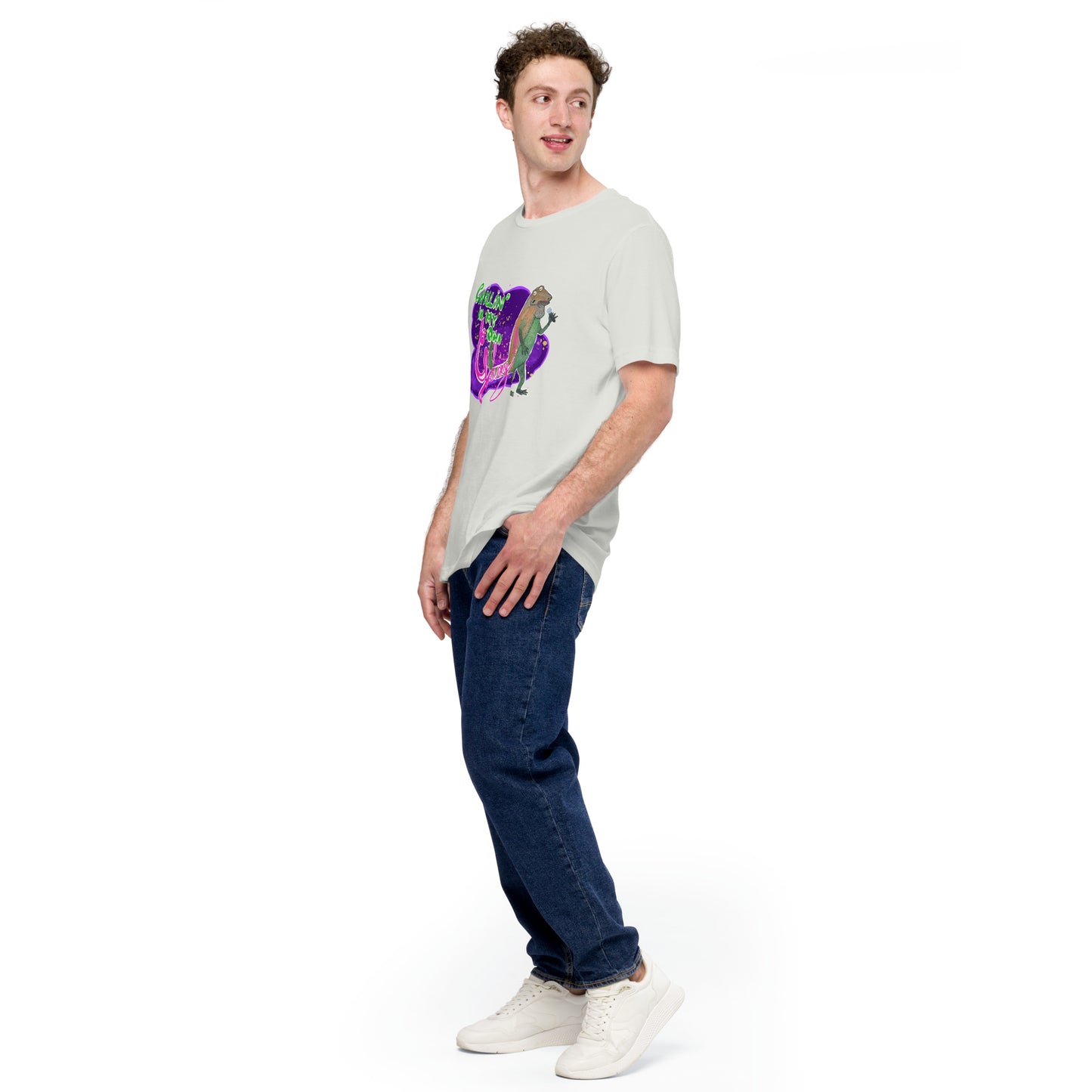 Lizard T-Shirt - Chillin' in my own galaxy