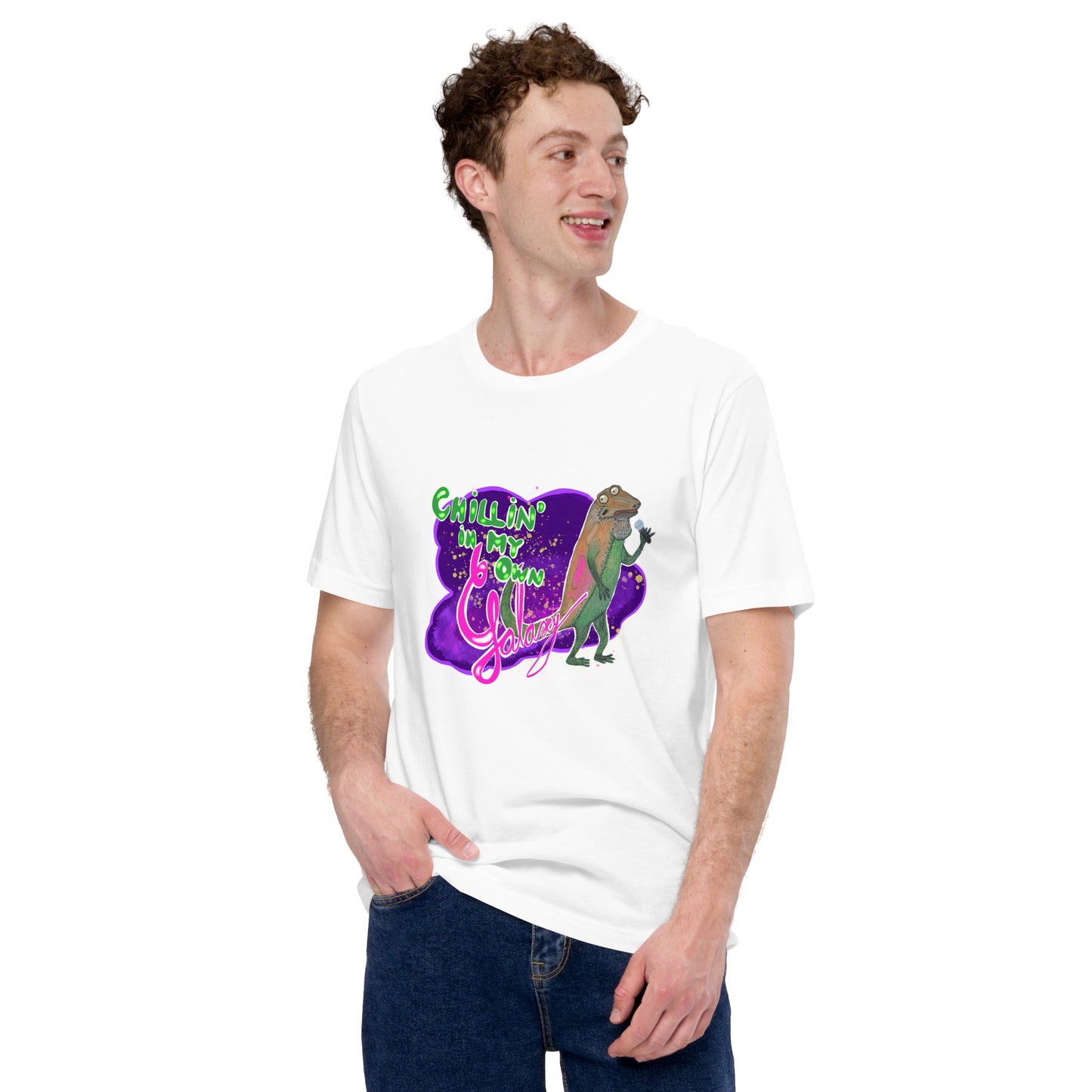 Lizard T-Shirt - Chillin' in my own galaxy